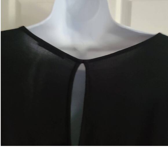 FREEBIRD‎ Open Back Tie Black Rayon Tunic Top BWJ-G5762 Women's Size XS/Small - Picture 7 of 10